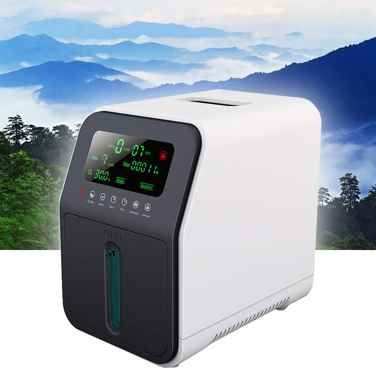 OSITO Oxygen Concentrator 1-7L/min Adjustable , 24h Continuous Flow ,90% Purity ,Low Noise ≤45dB SYK-608